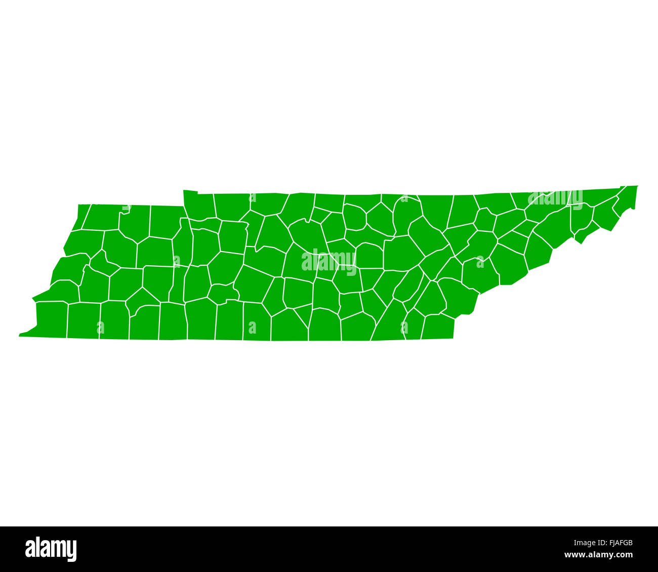 Map Of Tennessee Stock Photo Alamy Map Of Tennessee FJAFGB
