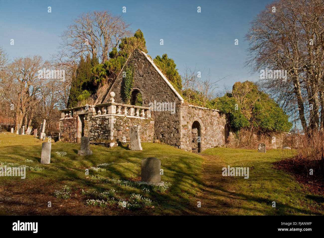 Ruins of Church at Kilmore on the Isle of Skye Stock Photo Alamy