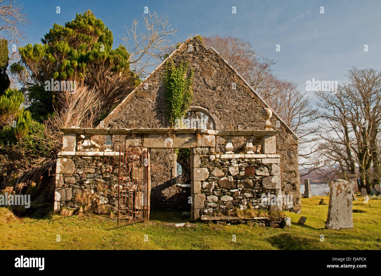 Ruins of Church at Kilmore on the Isle of Skye Stock Photo Alamy