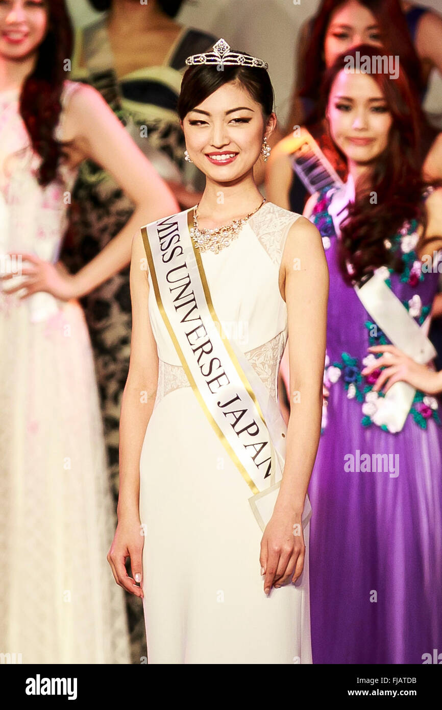 Tokyo Japan 1st March 2016 Miss Universe Japan 2016 Winner Sari