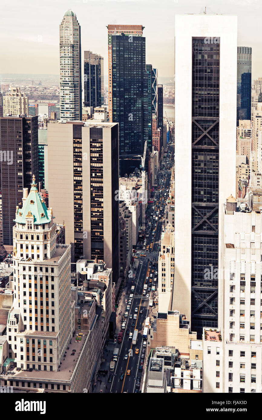 USA, New York, Manhattan, Commercial & residential buildings in