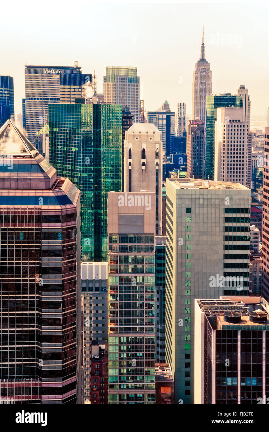USA, New York, Manhattan, Commercial & residential buildings in