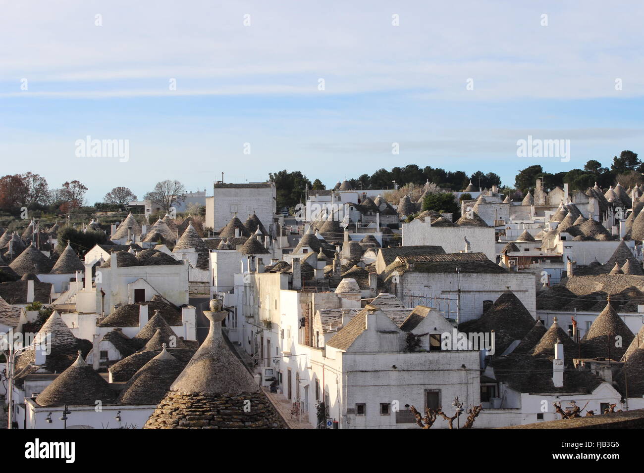 trulli in Alberobello Italy Stock Photo