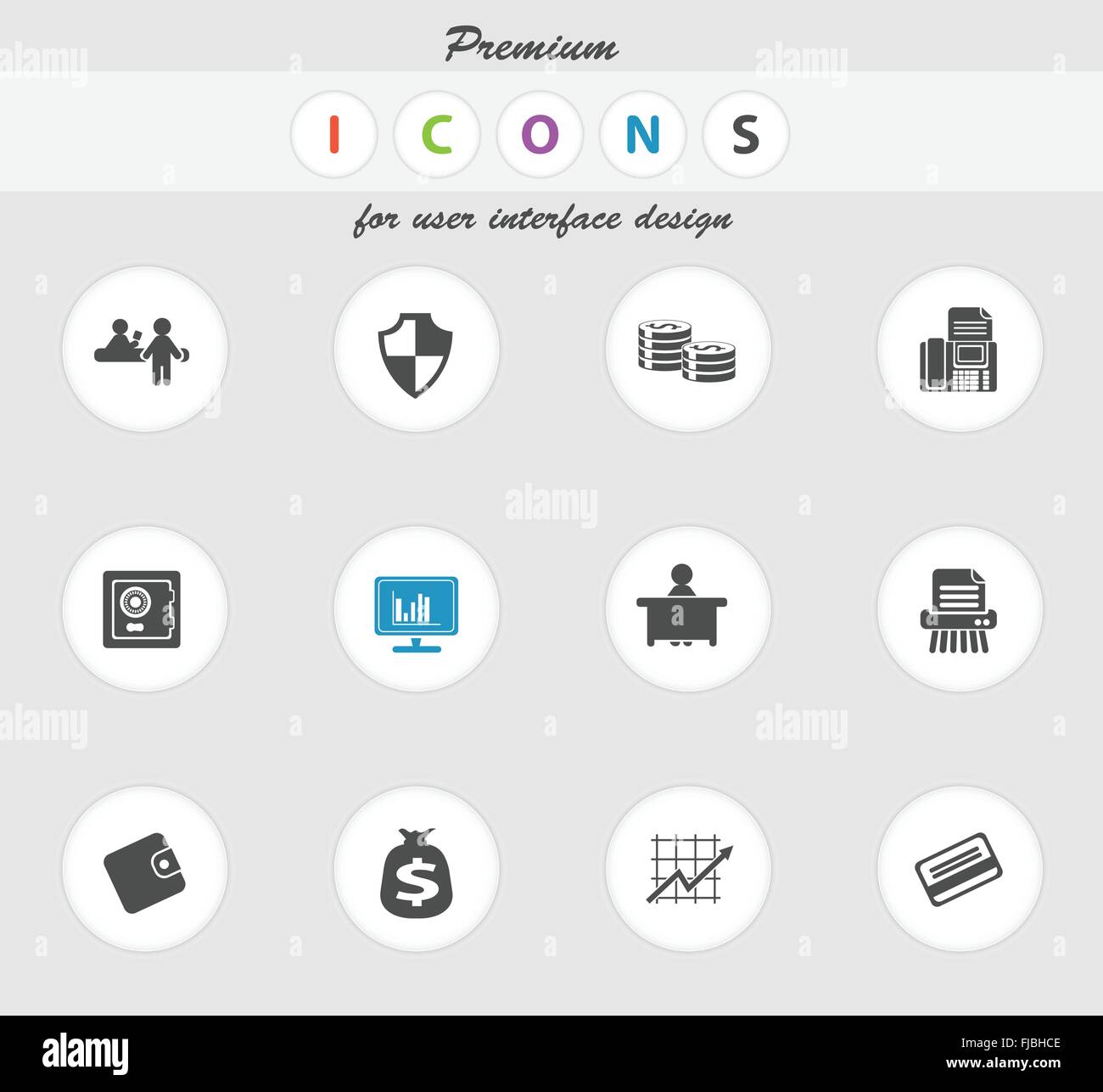 Finance Icons set Stock Vector Image & Art - Alamy