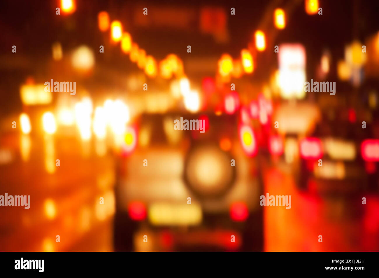 Black car driving at night hi-res stock photography and images - Alamy