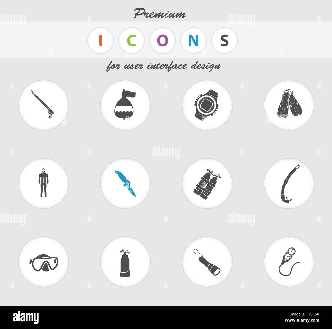 Diving icon set Stock Vector Image & Art - Alamy