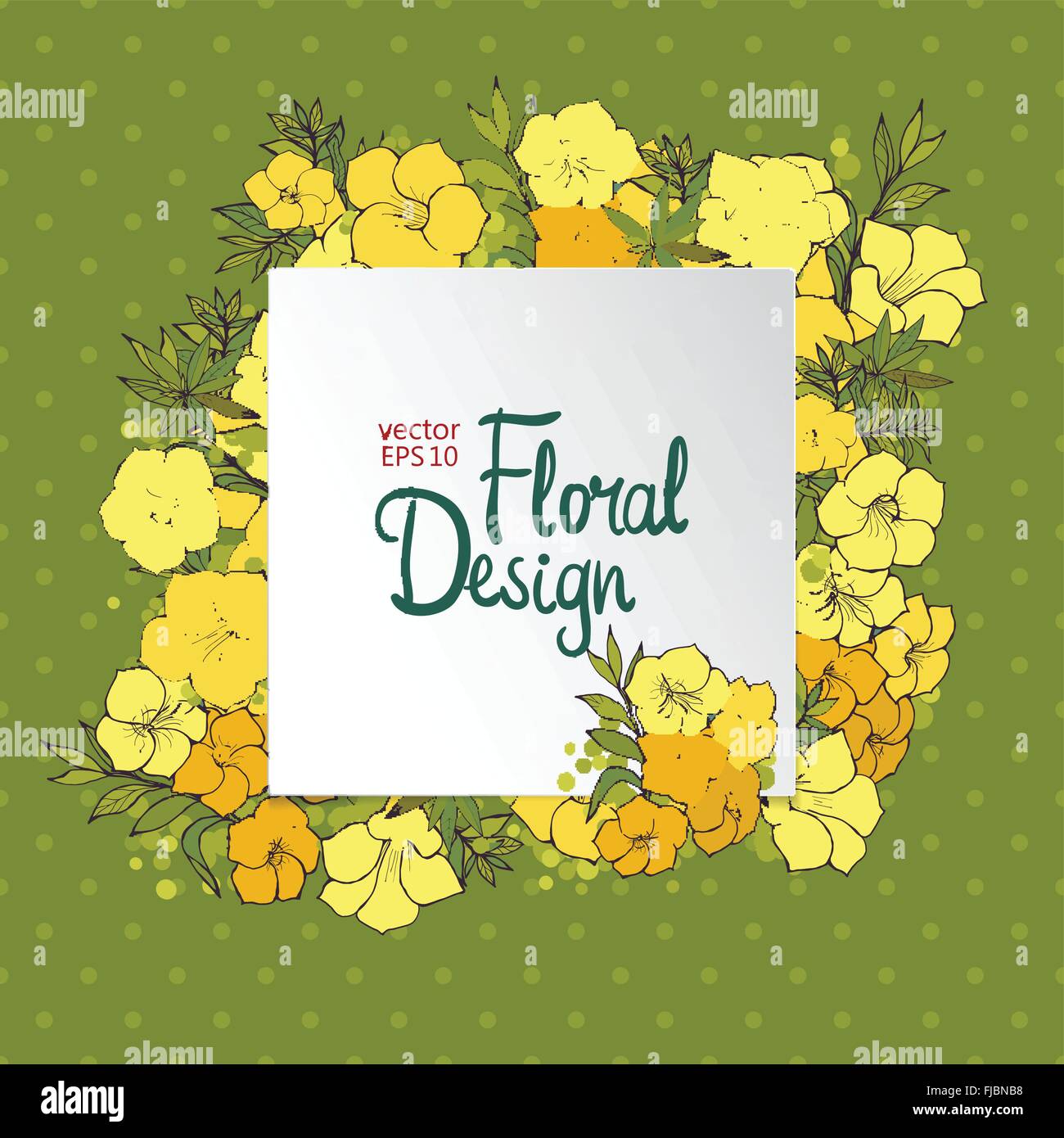 Floral vector frame Stock Vector Image & Art - Alamy