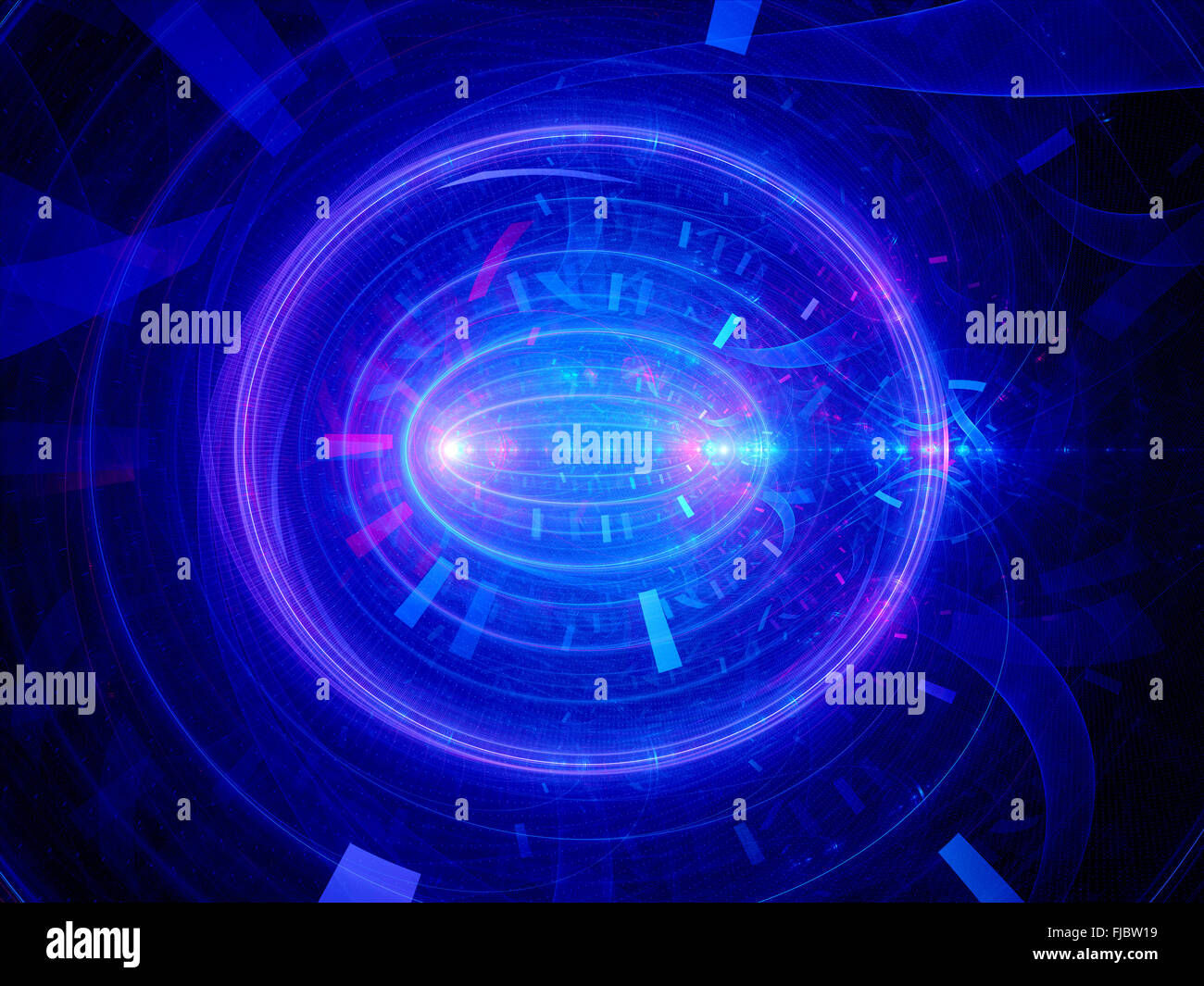 Cell division, computer generated abstract fractal background Stock Photo