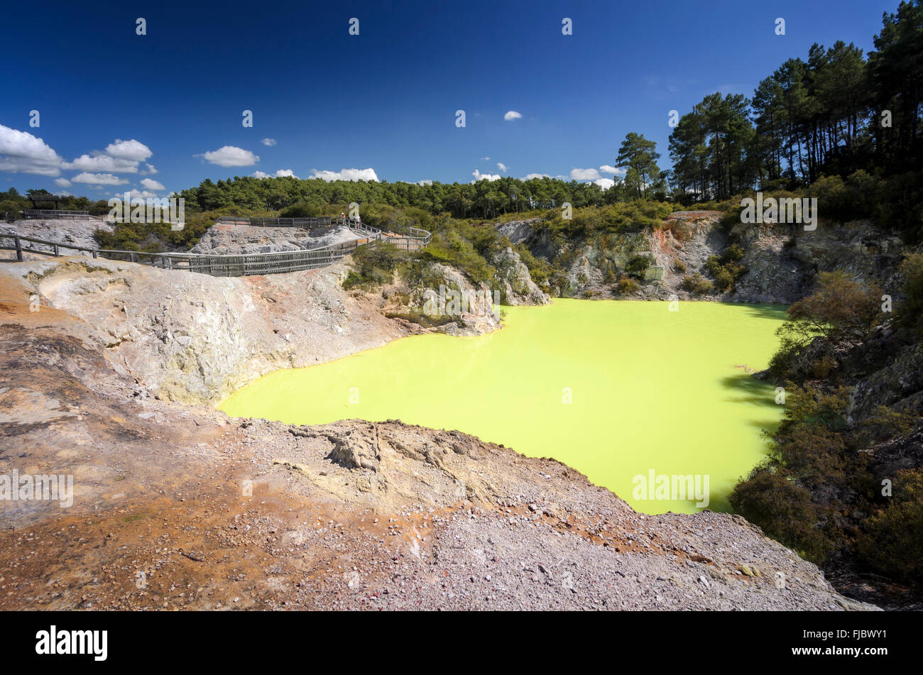 sulfur and water
