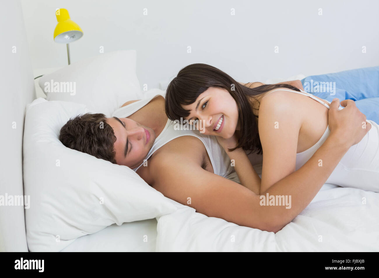 Couple bed night dress hi-res stock photography and images - Alamy