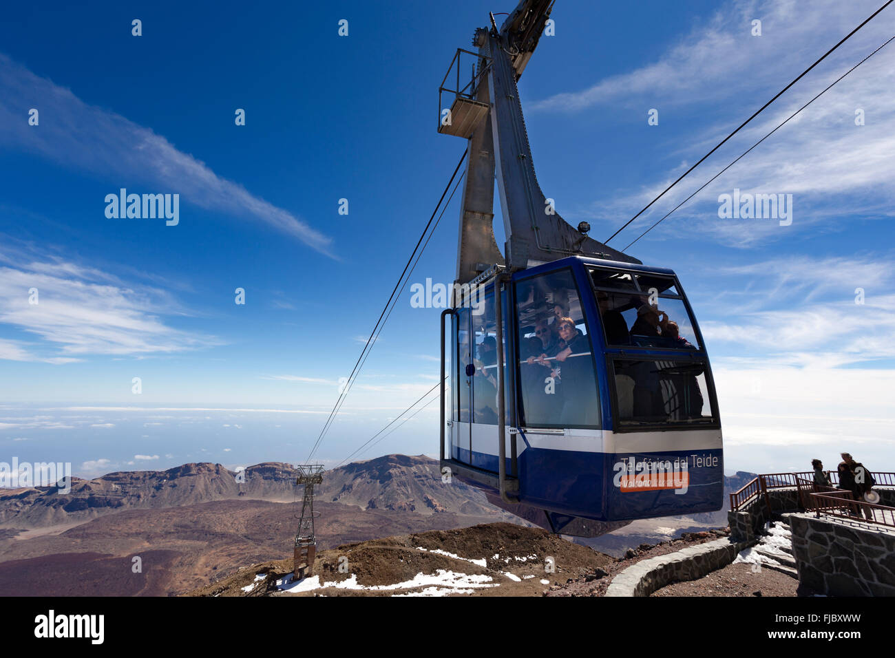 Cable car Teleférico del Teide, mountain station, Tenerife, Canary