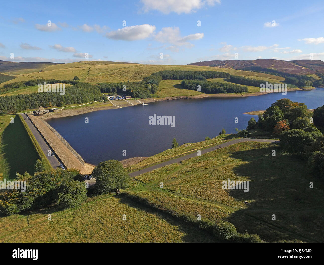 Goyt Valley Errwood Reservoir Derbyshire Stock Photo Alamy