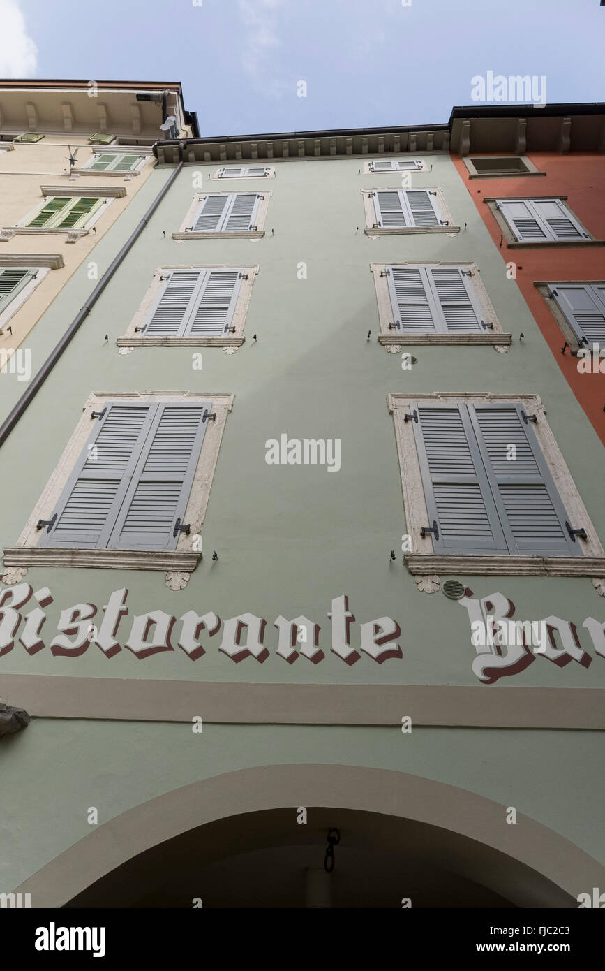 Altstadt, Riva del Garda, Gardasee, Trentino, Italien | old town, Riva del Garda, Lake Garda, Trentino, Italy Stock Photo