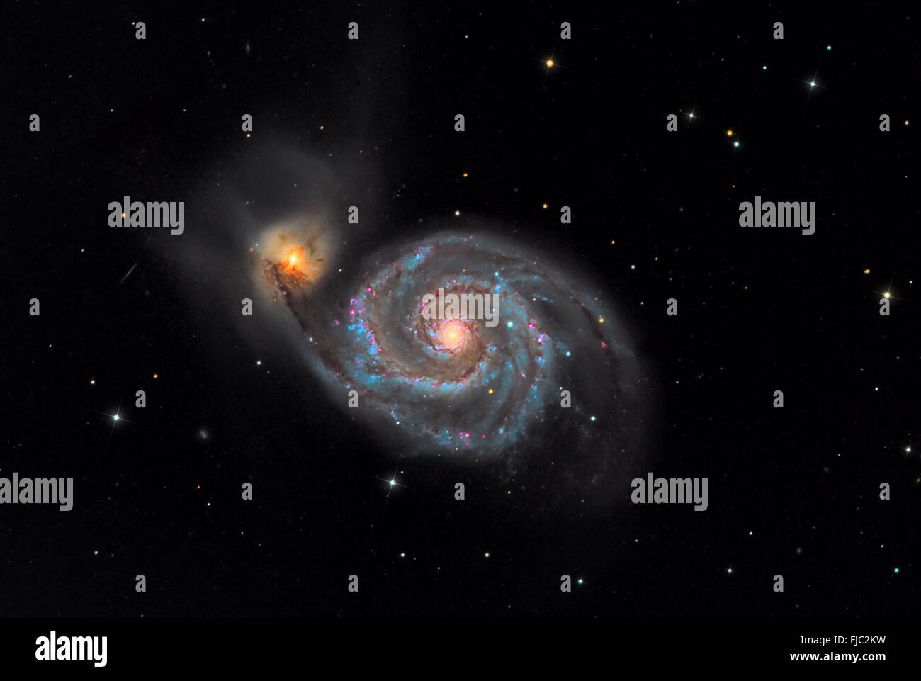 The Whirlpool Galaxy Stock Photo - Alamy