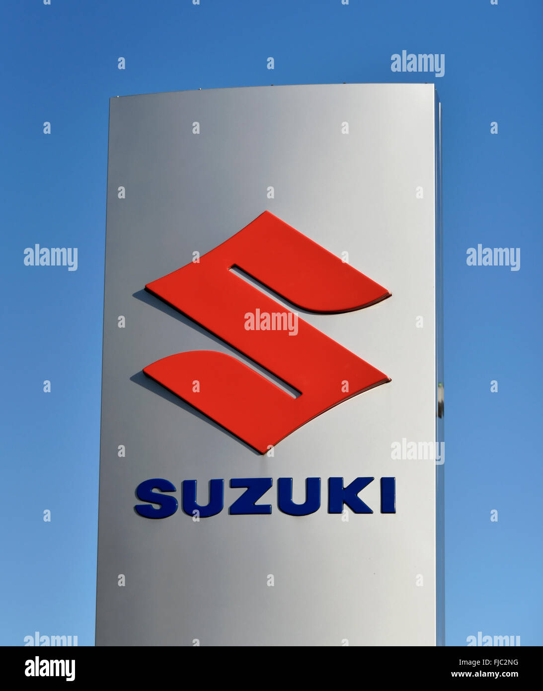 Suzuki Motor Corporation logo. Stock Photo