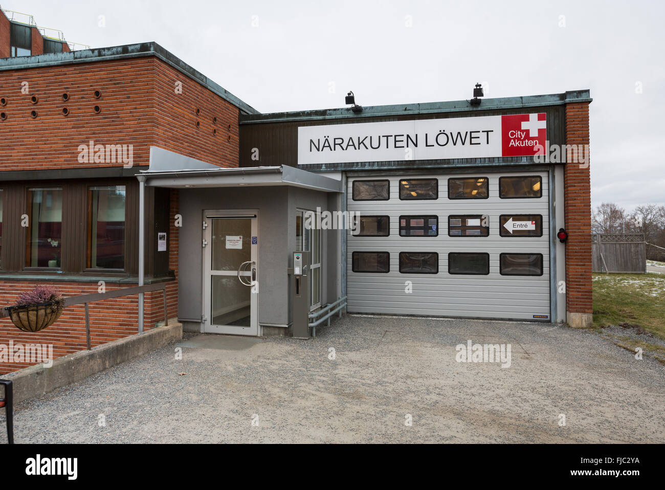 The emergency room at the hospital Löwenströmska, Upplands Väsby Stock Photo