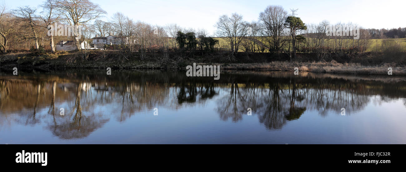 River Dee viewed from the left bank Cults Aberdeen city Scotland