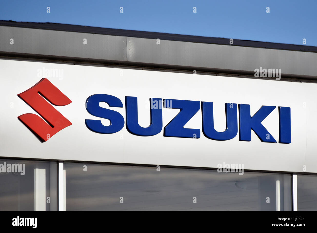 Suzuki Motor Corporation logo. Stock Photo