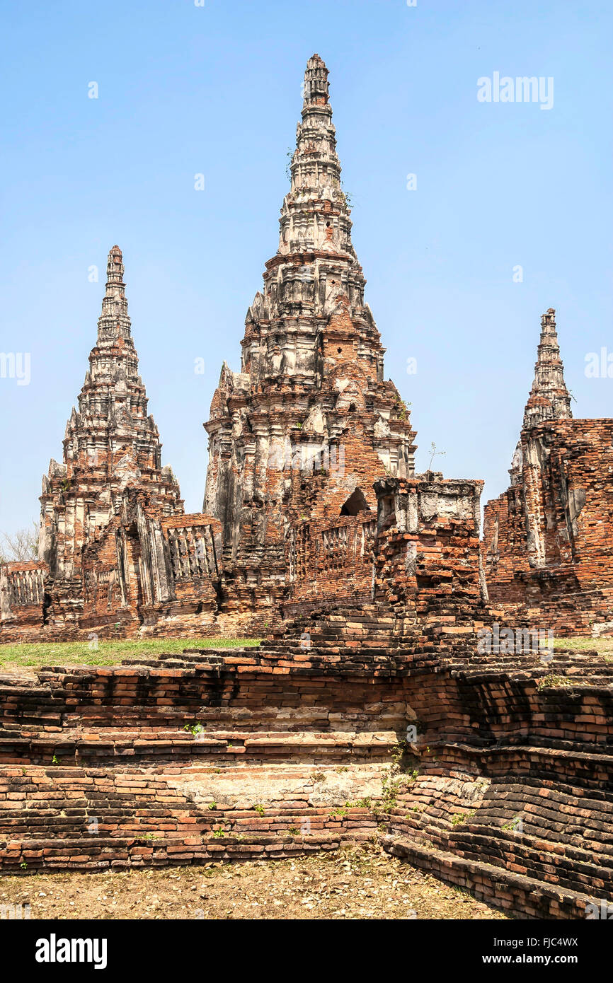 Thailand Ayutthaya The ruins of Wat Chai Watannaram  Adrian Baker Stock Photo