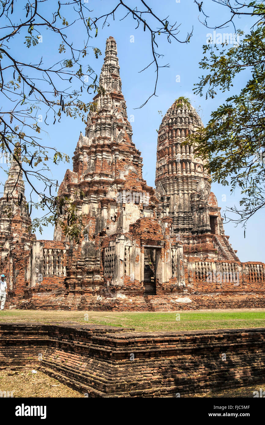 Thailand Ayutthaya The ruins of Wat Chai Watannaram  Adrian Baker Stock Photo