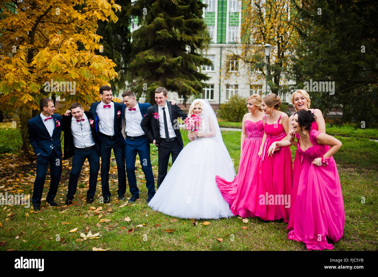 groomsmen and bridesmaids