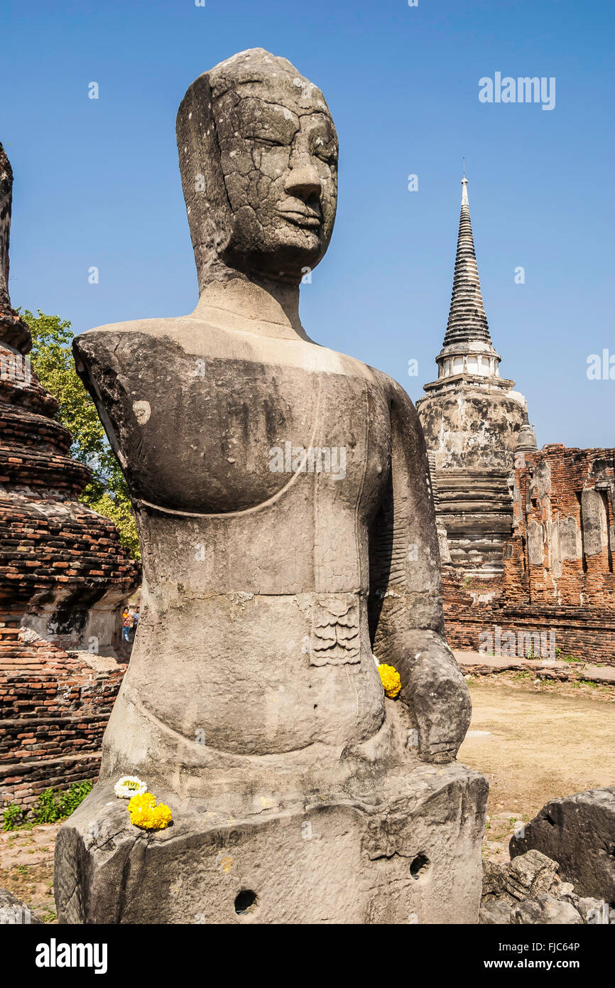 Thailand Ayutthaya The ruins of Wat Phra Si Samphet  Adrian Baker Stock Photo
