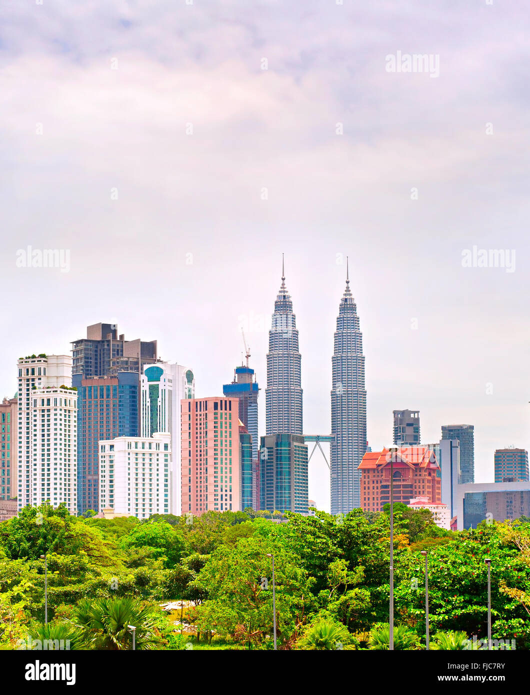 Modern architectrue of Kuala Lumpur in the day. Malaysia Stock Photo