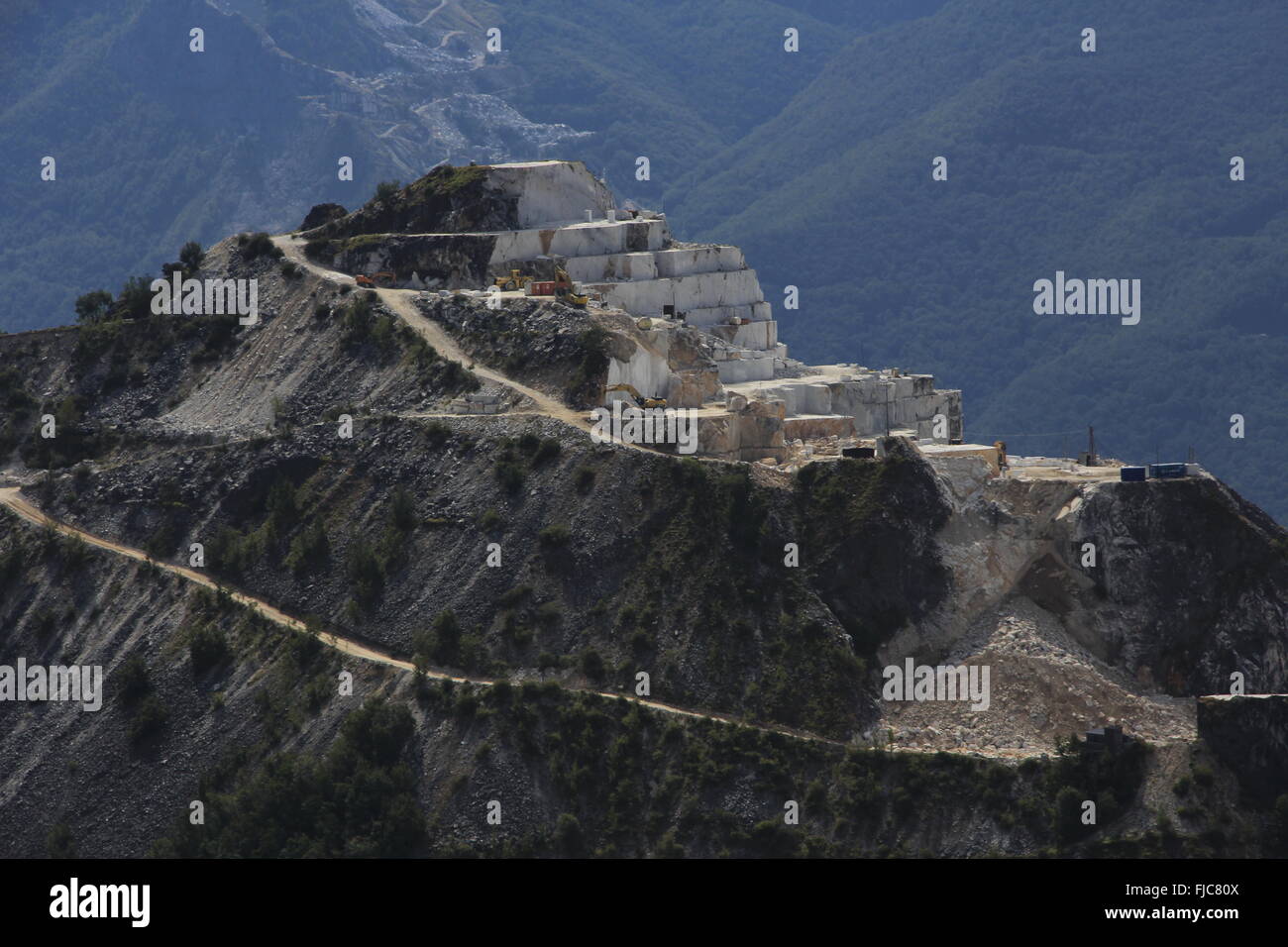 Mountaintop Marble Quarry from a distance Stock Photo Alamy