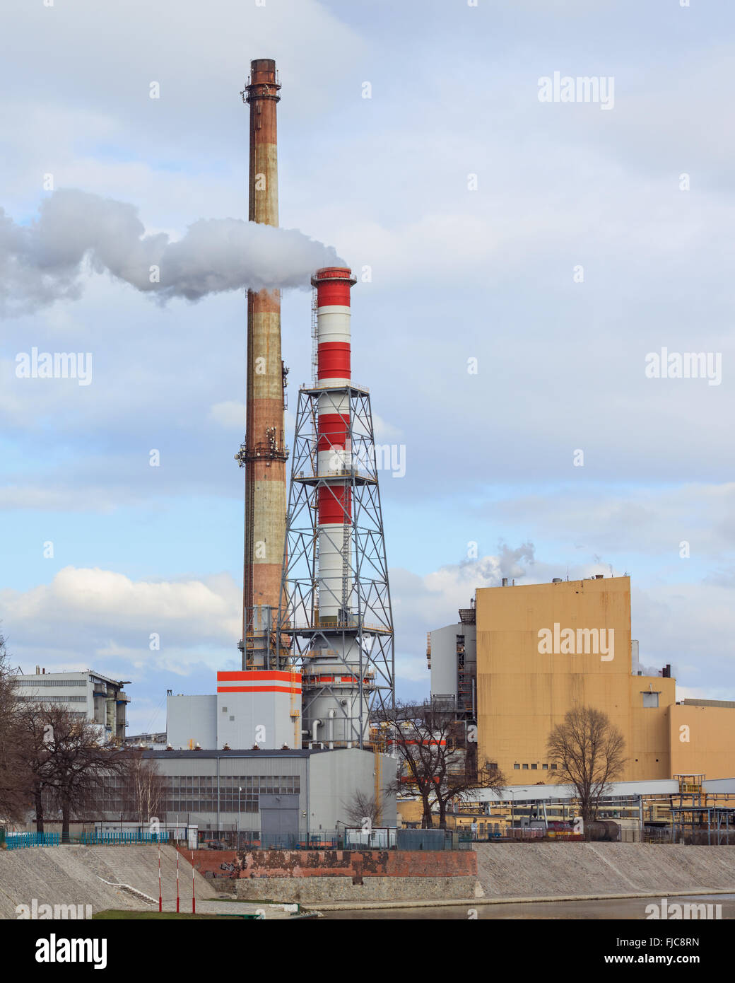 combined heat and power station Stock Photo