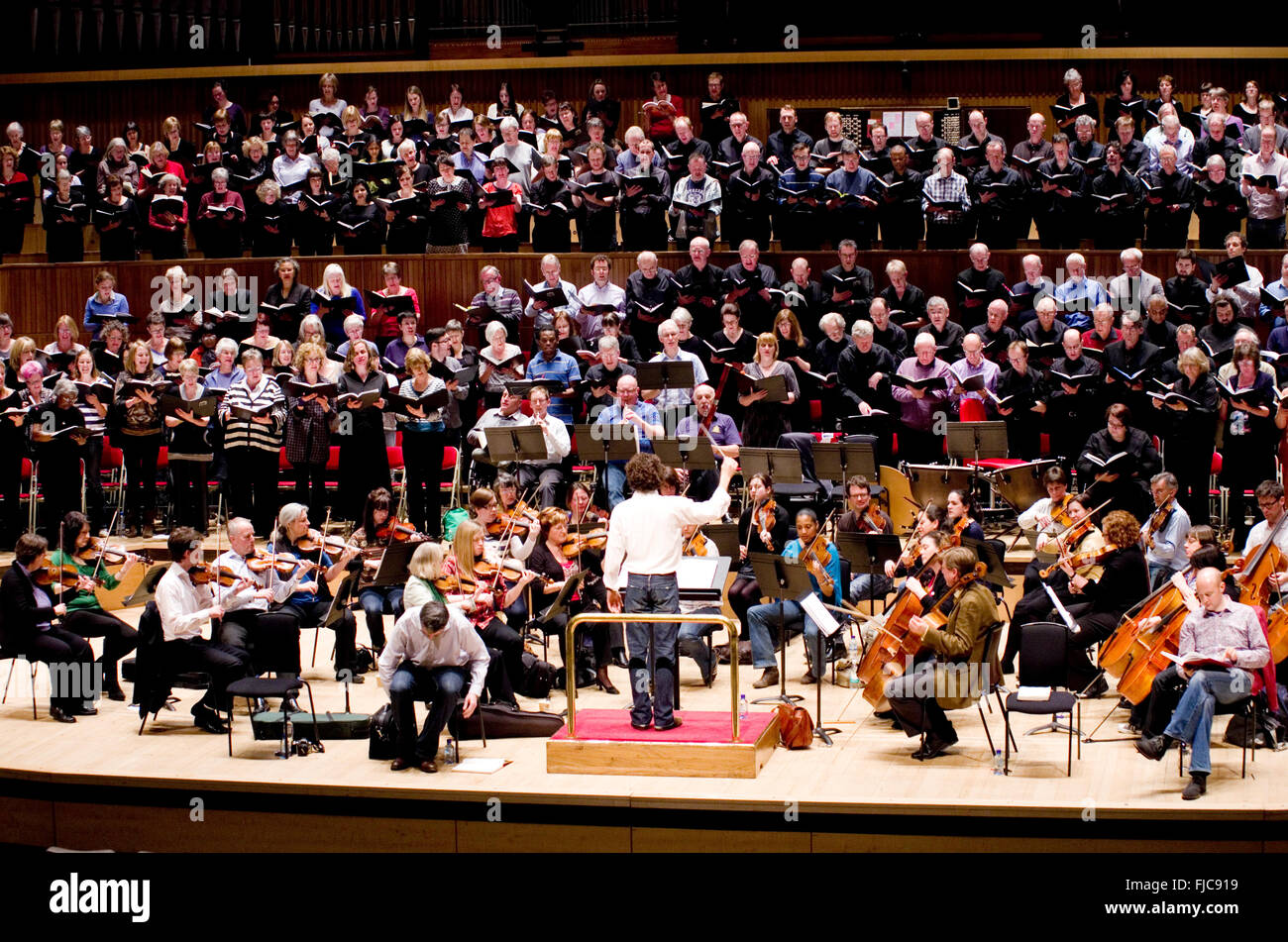 Hackney Singers choir and orchestra playing to a full house in the