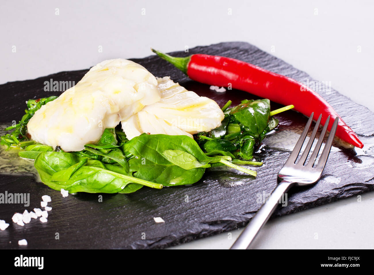 Healthy Food, steamed fish Stock Photo - Alamy