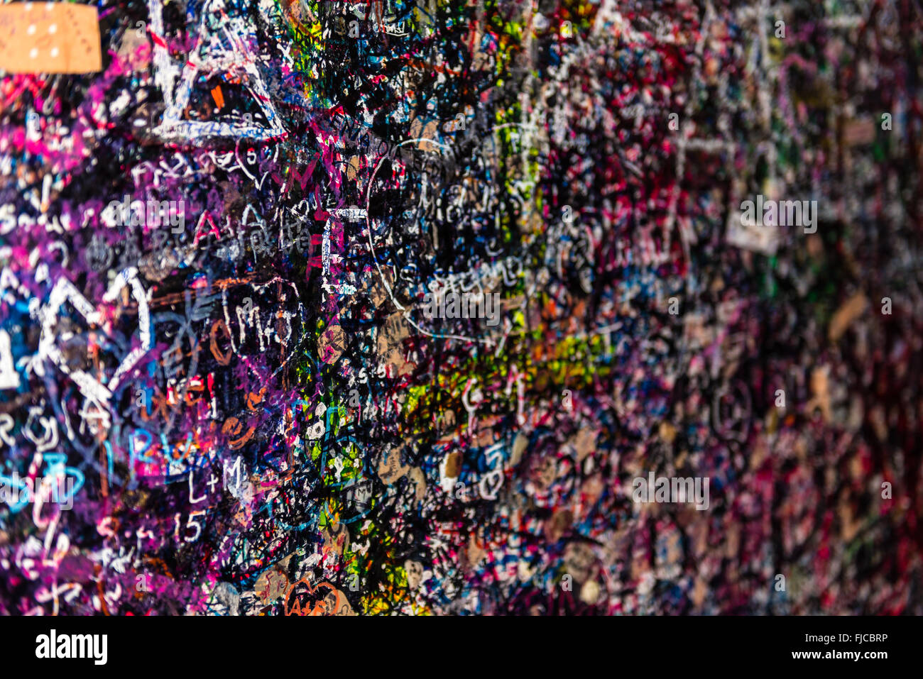 The wall full of messages from lovers in Juliet house, Verona, Italy Stock Photo Alamy