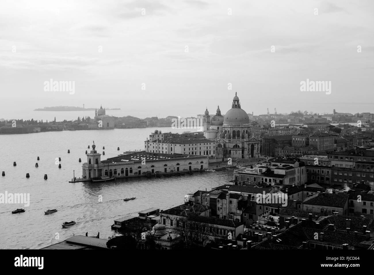 Venice in black and white Stock Photo