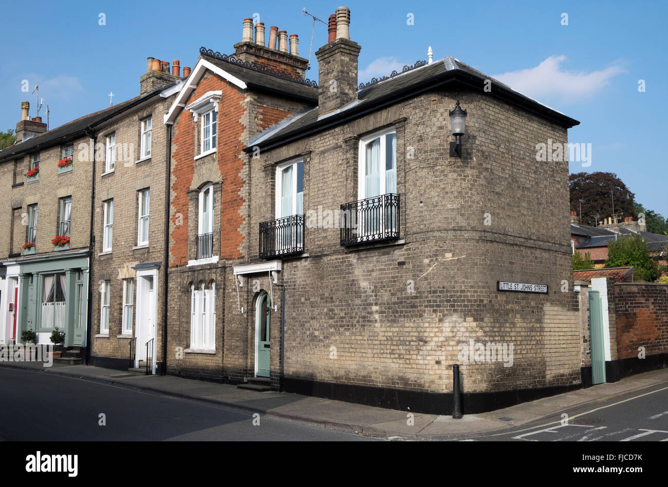 Little St Johns Street Woodbridge Suffolk UK Stock Photo