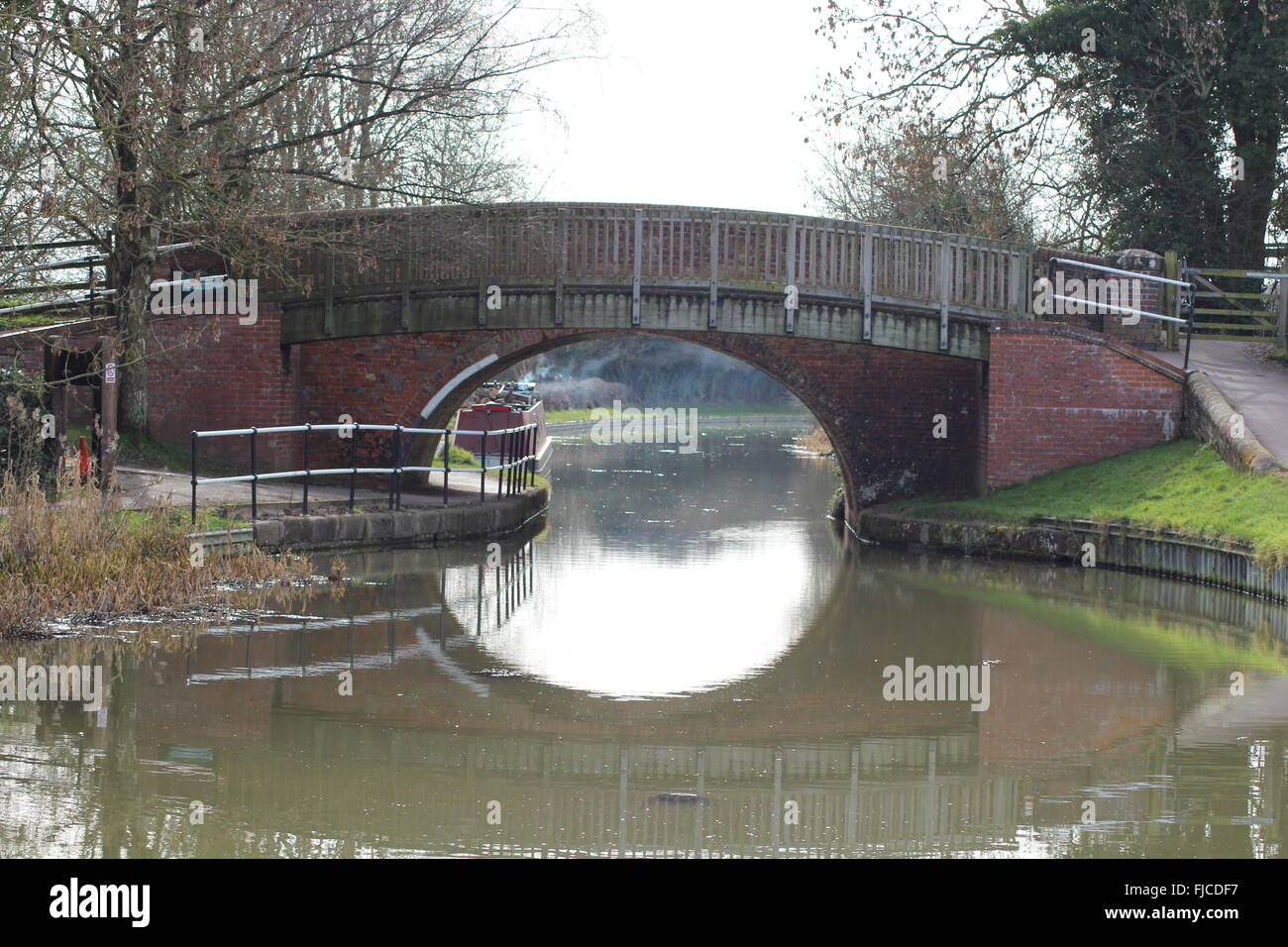 bridge over canal Stock Photo Alamy