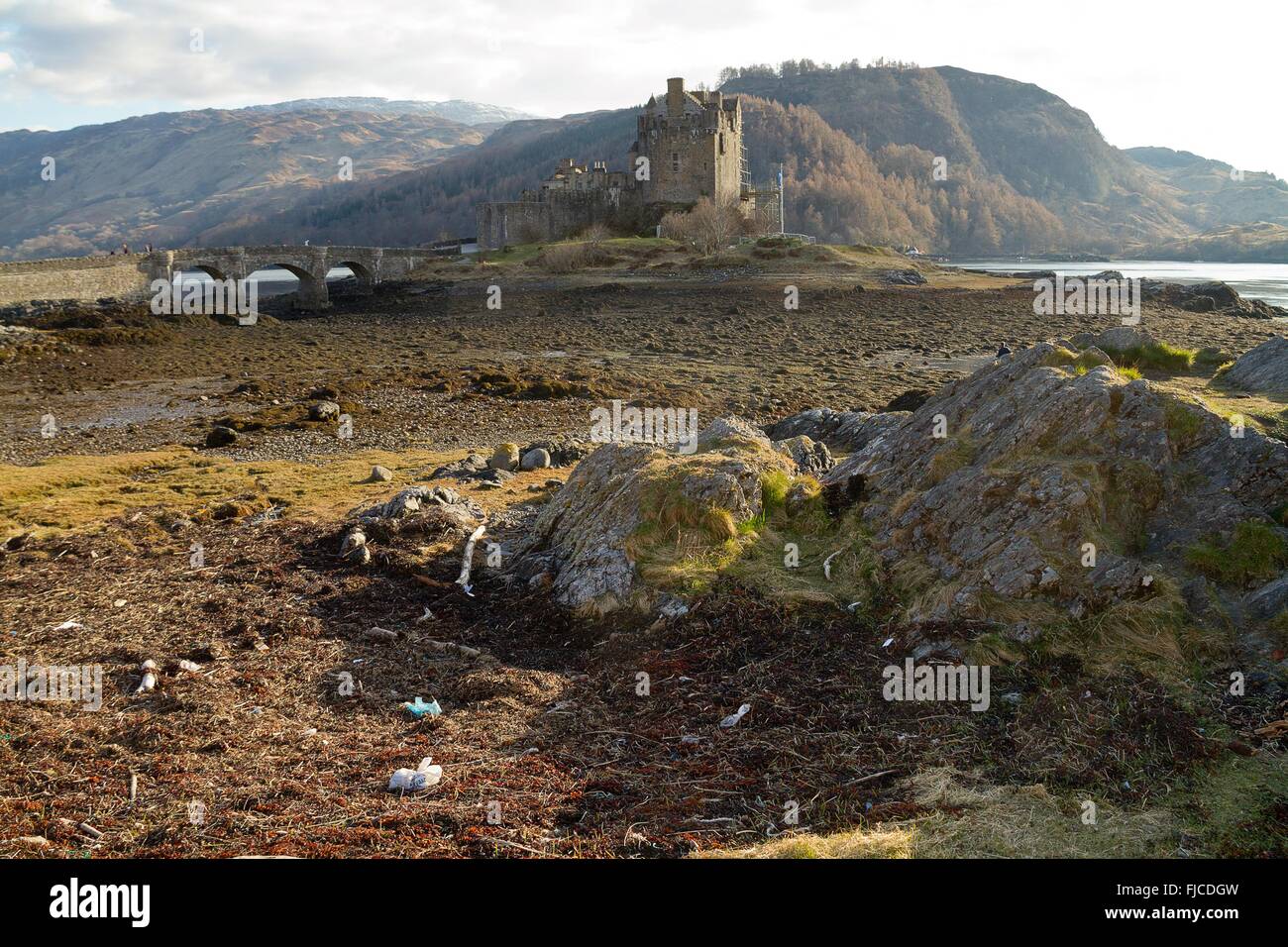 Kyle of Lochalsh, Scotland - circa March 2013: A view of Eilean Donan ...