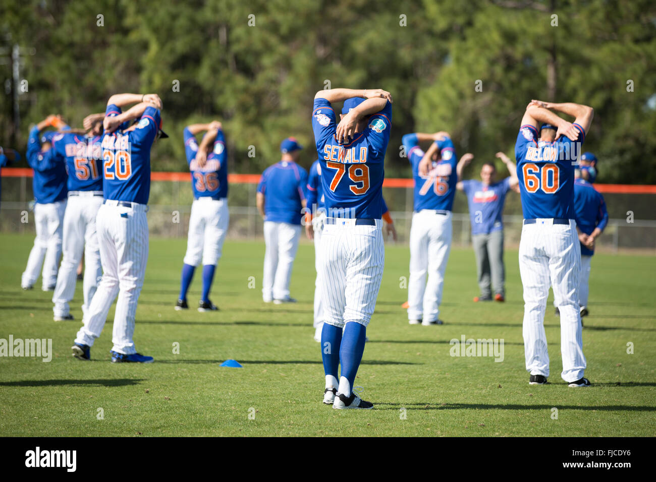 New York Mets baseball team training at Tradition Field in Port St