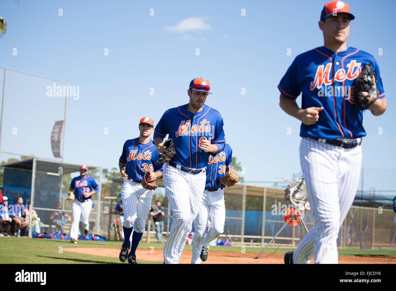 New York Mets baseball team training at Tradition Field in Port St Lucie,  Florida. (Photo by Louise Wateridge / Pacific Press Stock Photo - Alamy