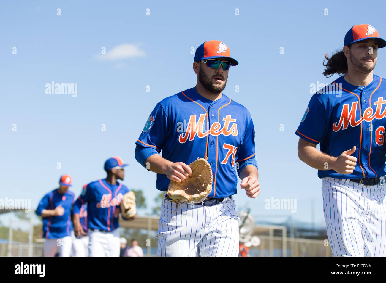 New York Mets baseball team training at Tradition Field in Port St