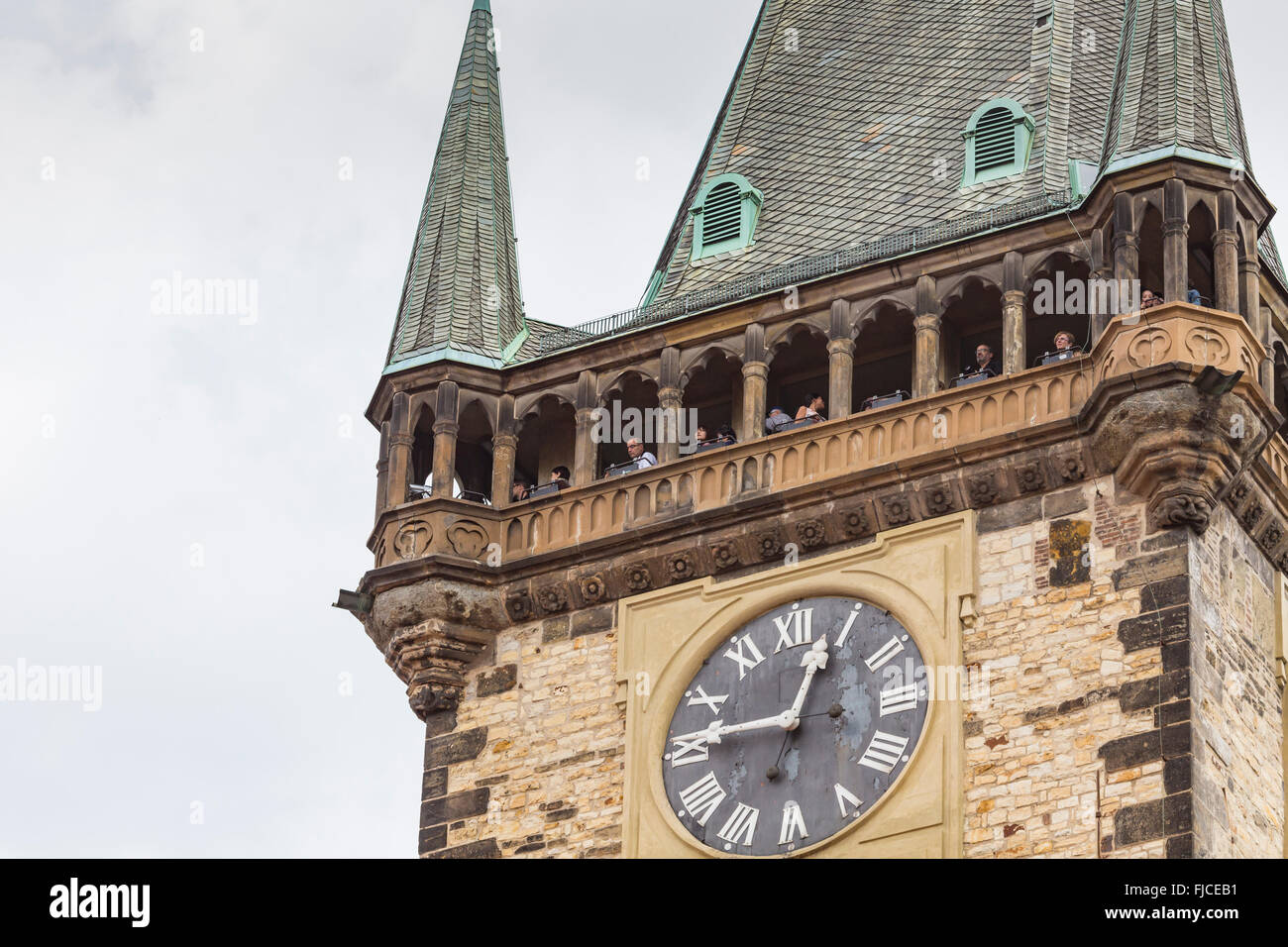 View of Old Town Hall with astronomical clock Stock Photo Alamy