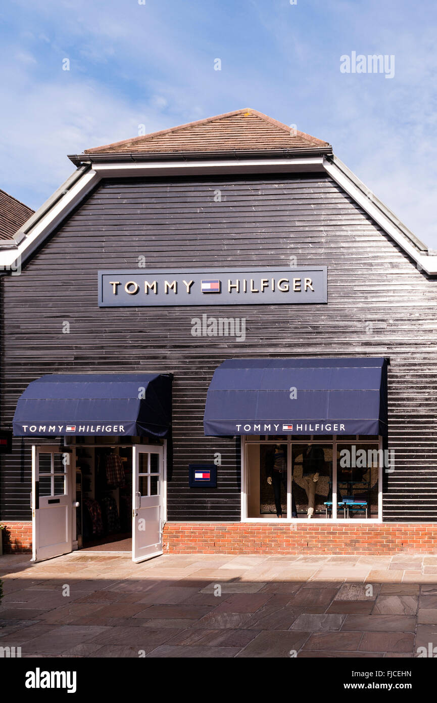 The Tommy Hilfiger shop store at Bicester Village in Bicester , Oxfordshire  , England , Britain , Uk Stock Photo - Alamy