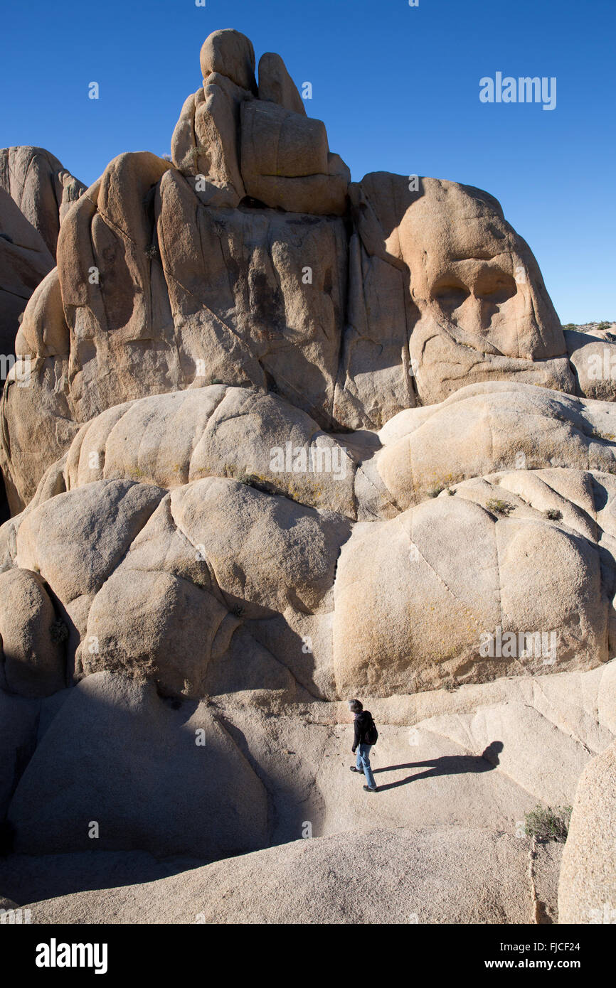 Jumbo rocks joshua tree national park california hi-res stock ...