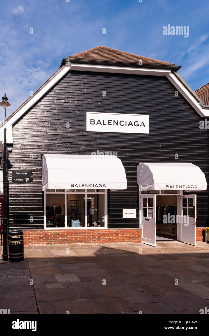 The Balenciaga shop store at Bicester Village in Bicester , Oxfordshire ,  England , Britain , Uk Stock Photo - Alamy