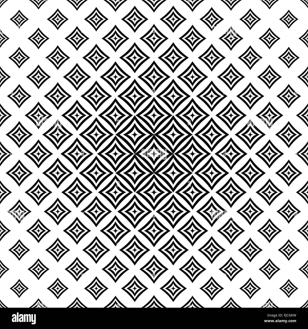 Monochrome seamless curved square pattern Stock Vector Image & Art - Alamy