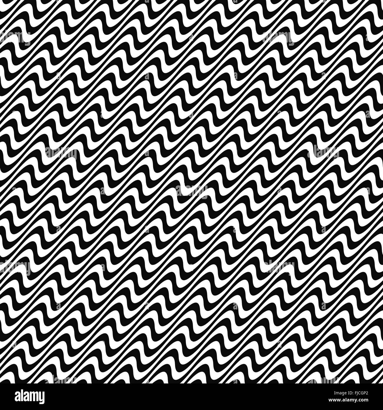 Black and white seamless wave pattern Stock Vector Image & Art - Alamy