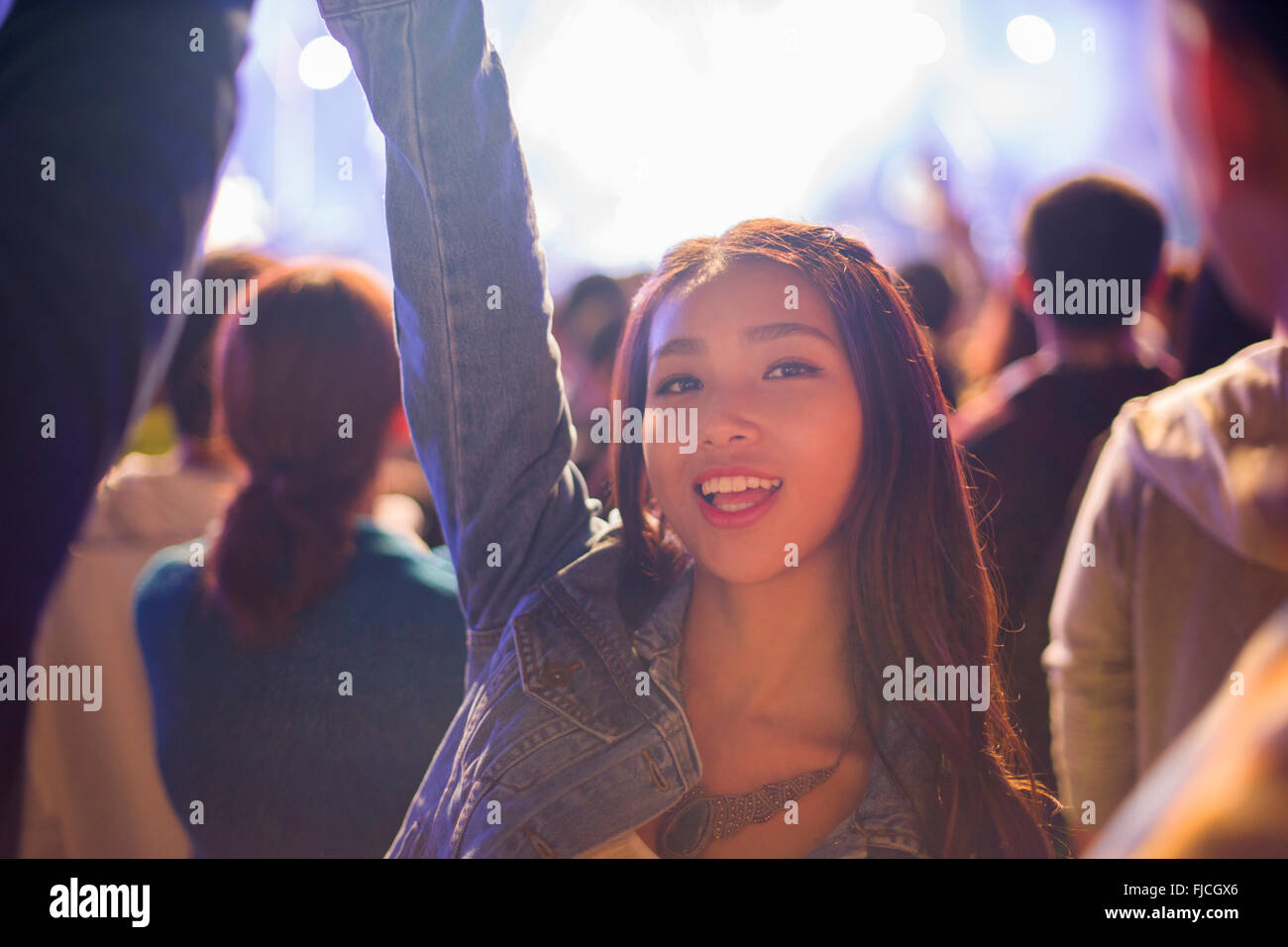 Young asian woman dancing outdoors hi-res stock photography and images ...