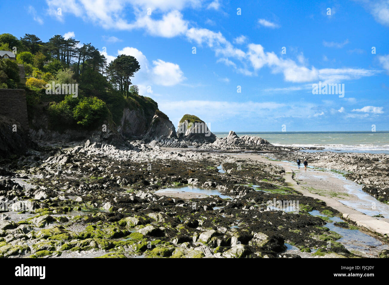 Lee Bay, North Devon, England, UK Stock Photo