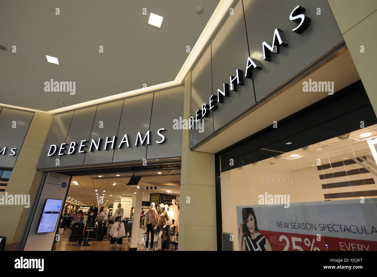 Debenhams Retail Store Entrance in Cardiff Wales UK Stock Photo Alamy