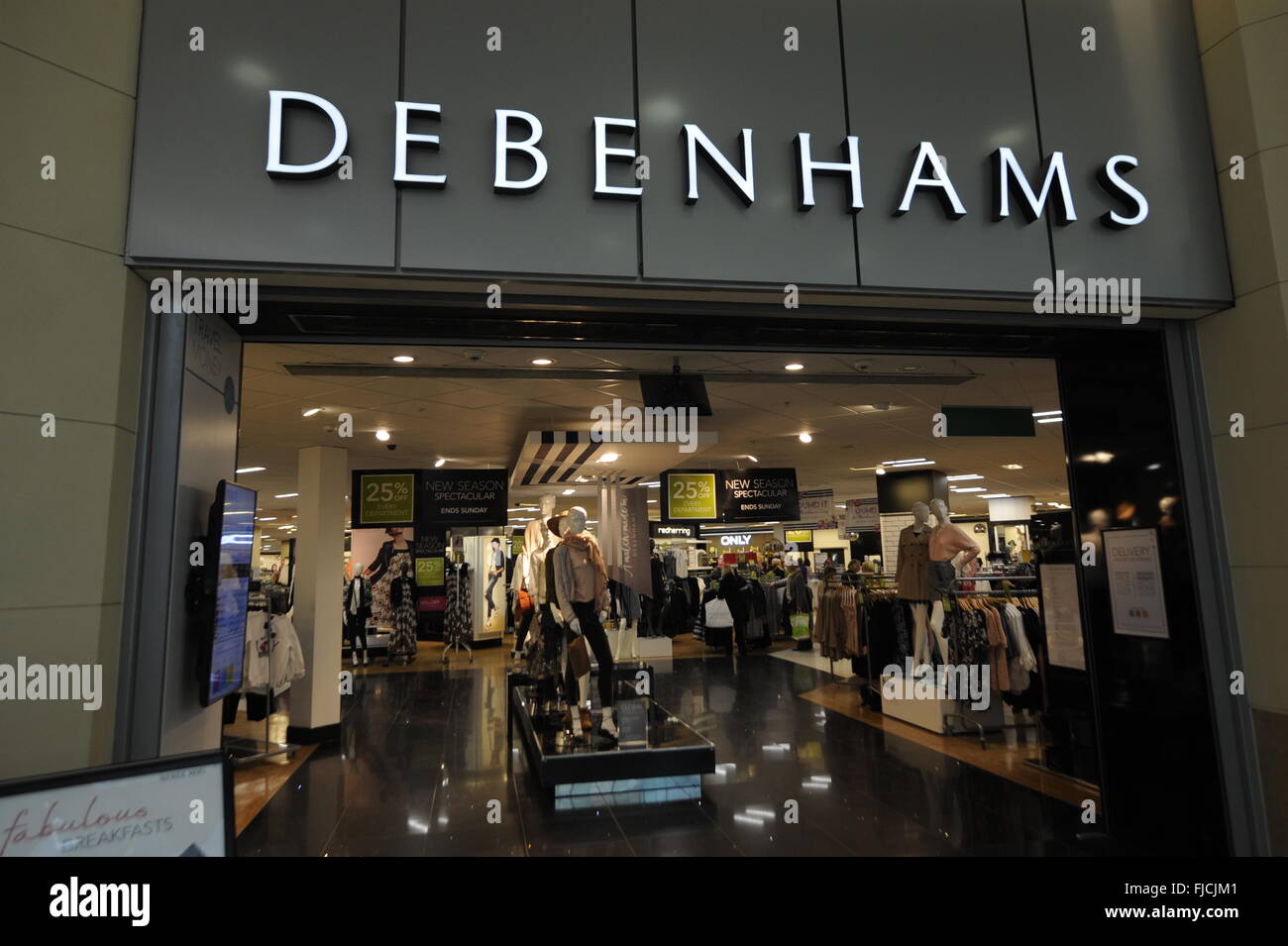 Debenhams Retail Store Entrance in Cardiff Wales UK Stock Photo Alamy