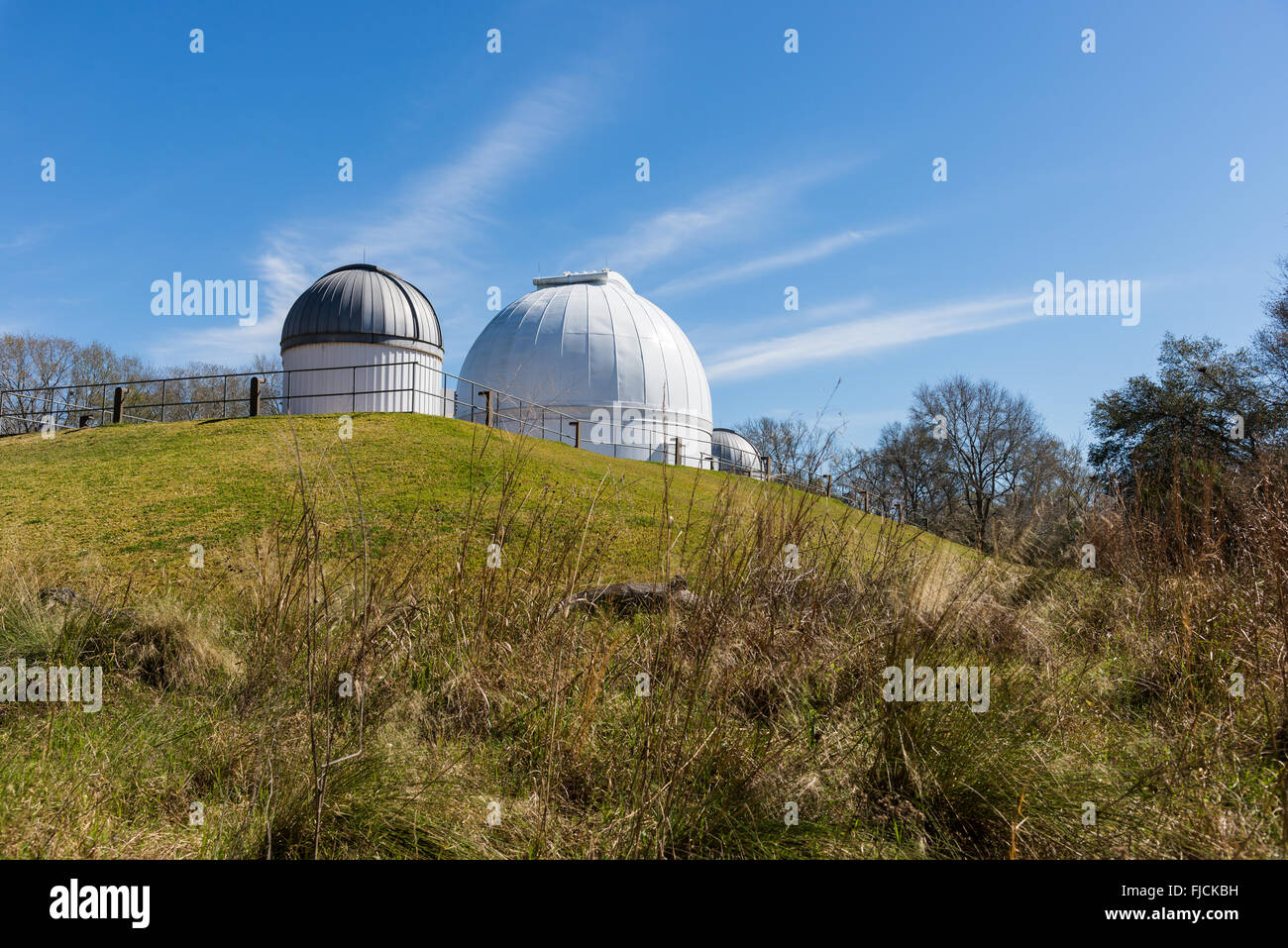 The George Observatory located at Brazos Bend State Park, Houston, Texas, USA. Stock Photo